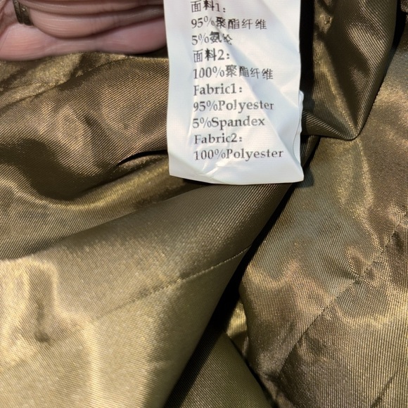 *HAODUOYI Long Olive Green Cape Blazer Jacket Cloak Size 12 New - Picture 8 of 10